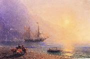 Ivan Aivazovsky Loading Provisions off the Crimean Coast oil painting